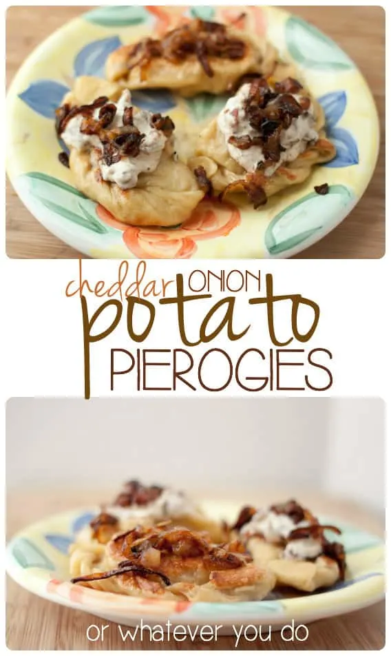 Potato Pierogies with Caramelized Onions 