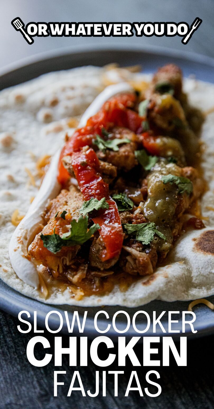 Slow Cooker Chicken Fajitas 