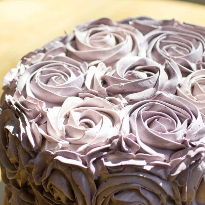Raw White Chocolate and Rose Cake - Delightful Vegans