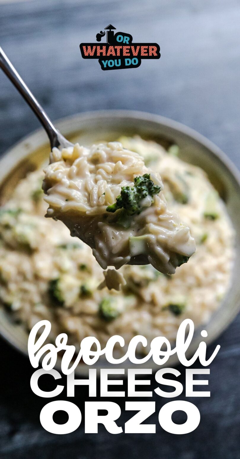 Broccoli Cheese Orzo 