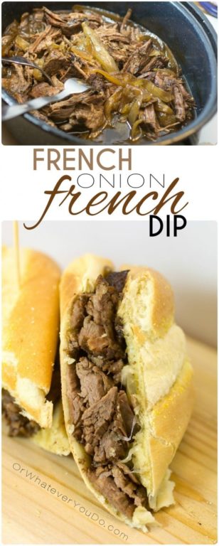 French Onion French Dip Sandwich Recipe - Or Whatever You Do