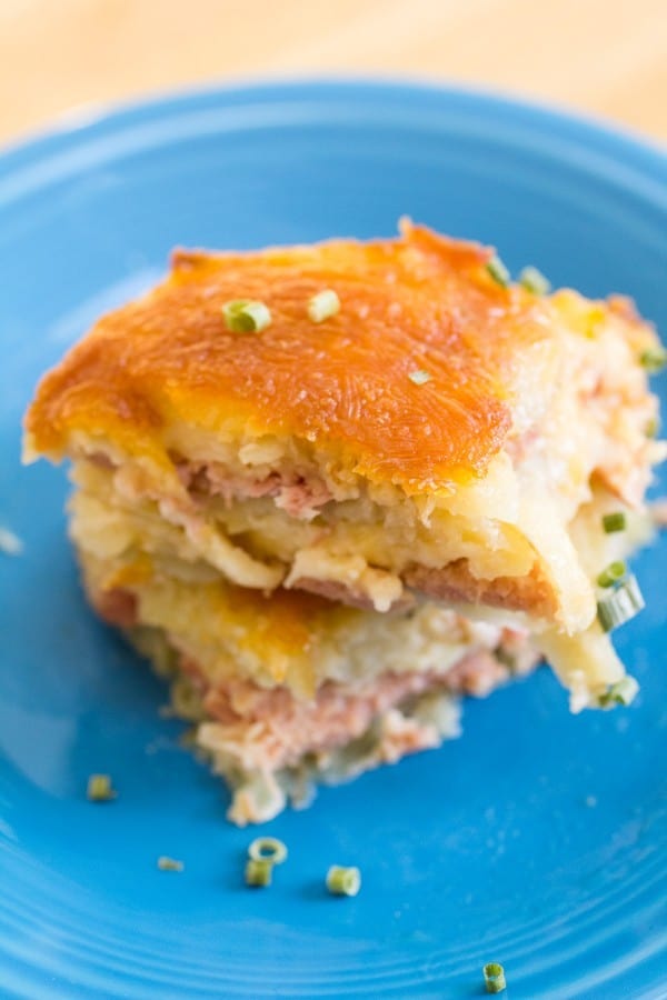  Casserole de Pommes de Terre Festonnées au Fromage et Jambon