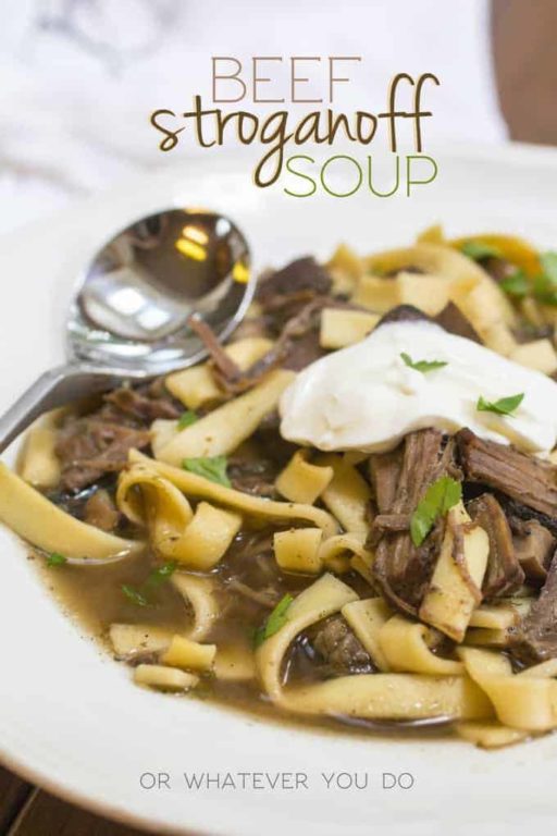 Beef Stroganoff Soup Recipe - Or Whatever You Do