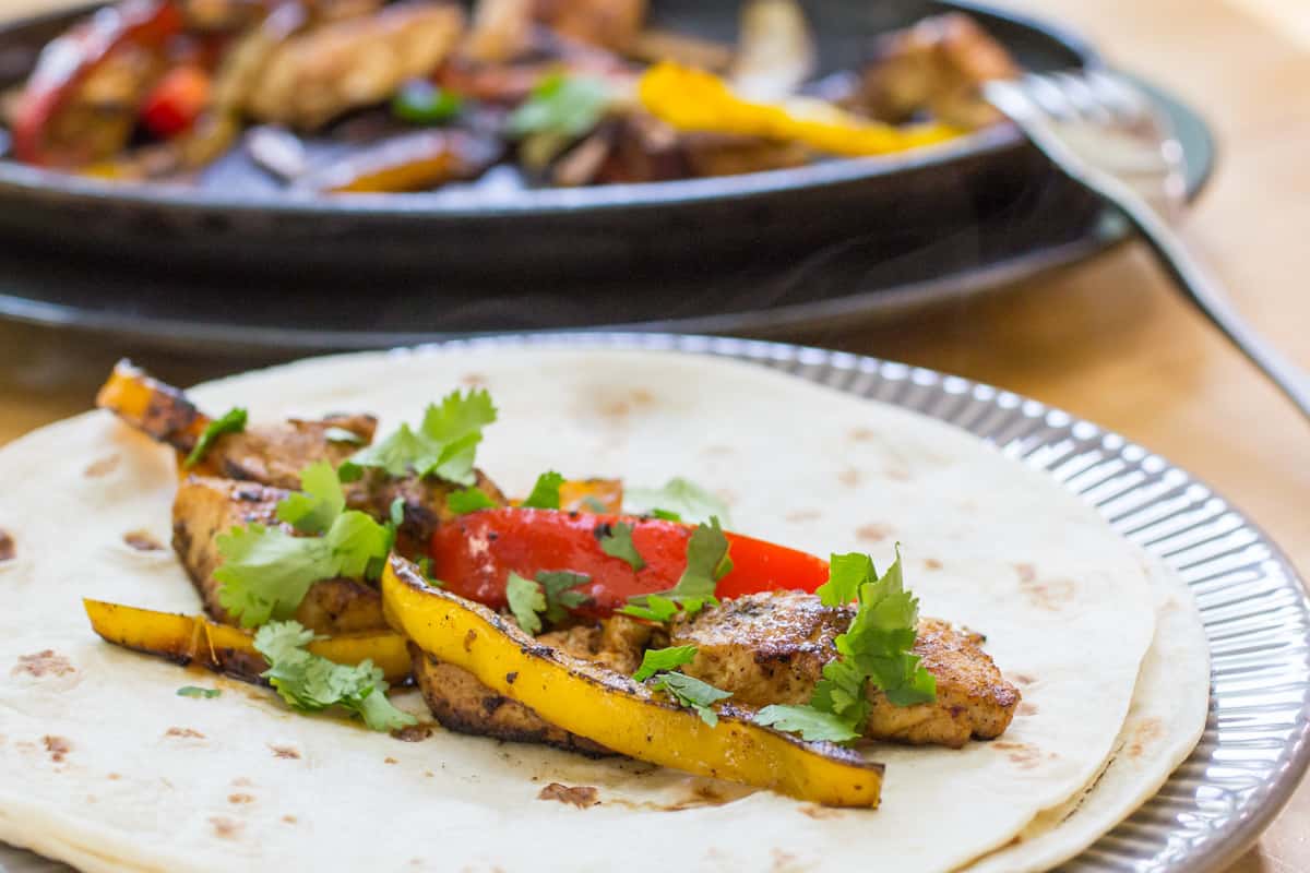 Easy Chicken Fajitas Fast dinner recipe featuring 