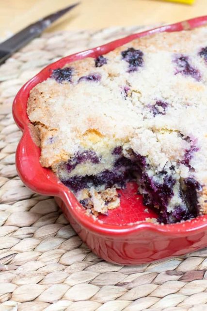 Lemon Blueberry Cornmeal Butter Cake - Or Whatever You Do