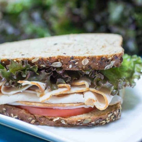 Simple All-Natural Sliced Turkey Sandwich