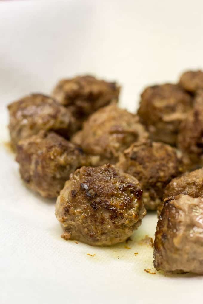 Mini Meatballs with Fresh Herb Marinara - Or Whatever You Do