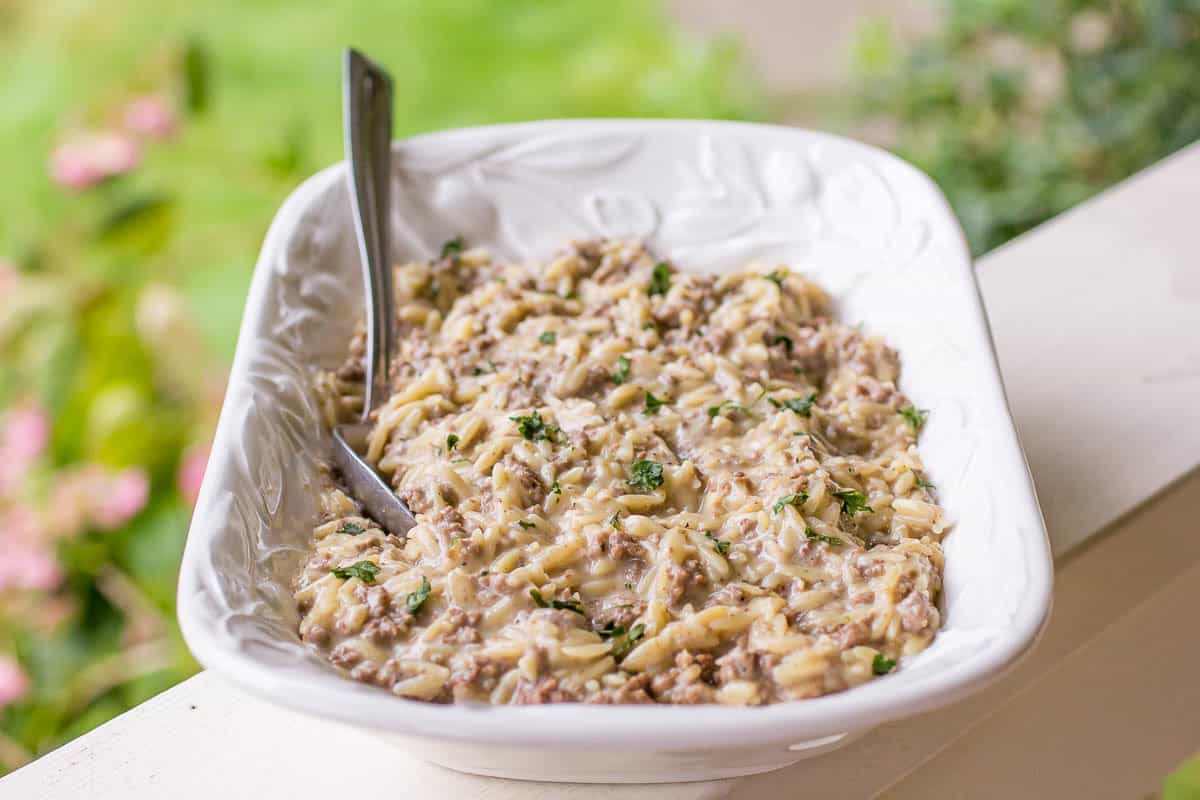 Swedish Meatball Orzo - Or Whatever You Do