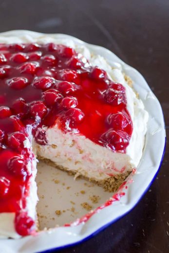No Bake Cherry Cheesecake Fluff Pie - Or Whatever You Do