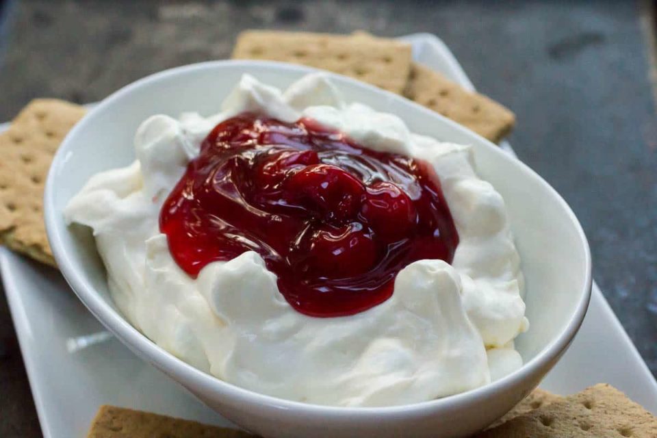 Easy Fluffy Cherry Cheesecake Dip Or Whatever You Do