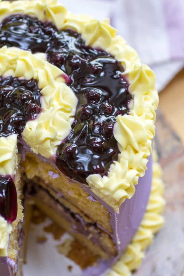 Blueberry Pudding Lemon Cake - Or Whatever You Do