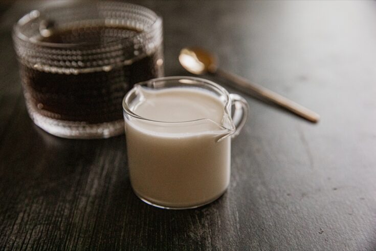 Homemade Vanilla Sweet Cream Coffee Creamer