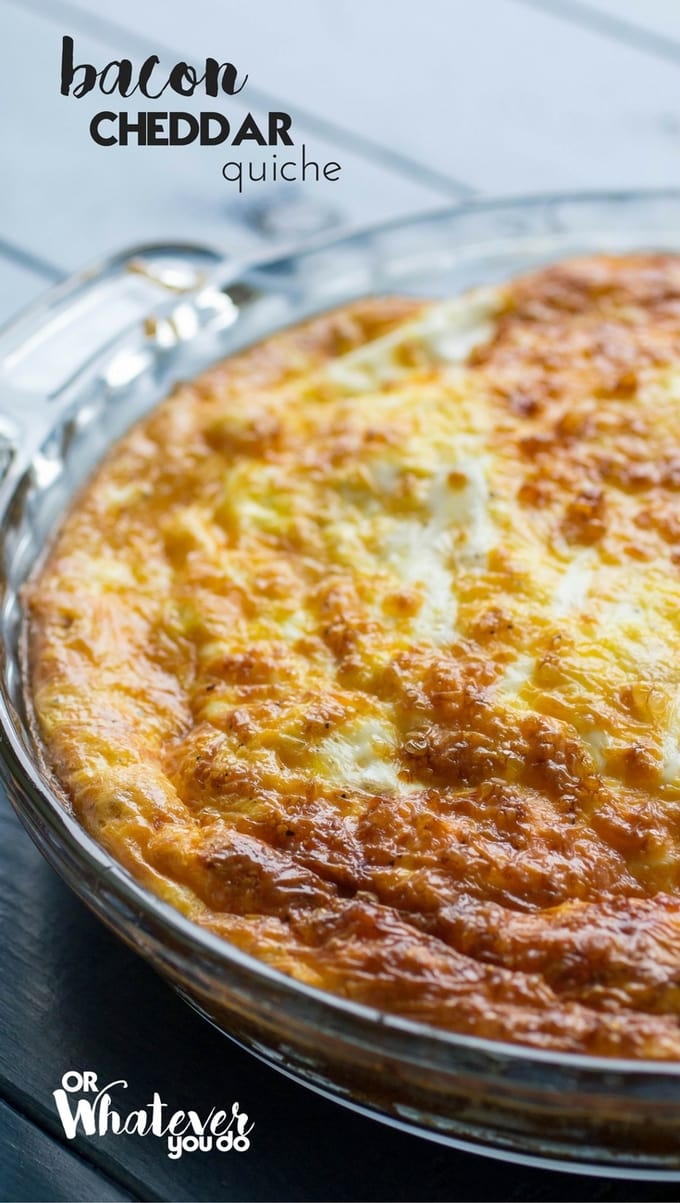 Bacon Cheddar Quiche with Rutabaga Crust - Or Whatever You Do