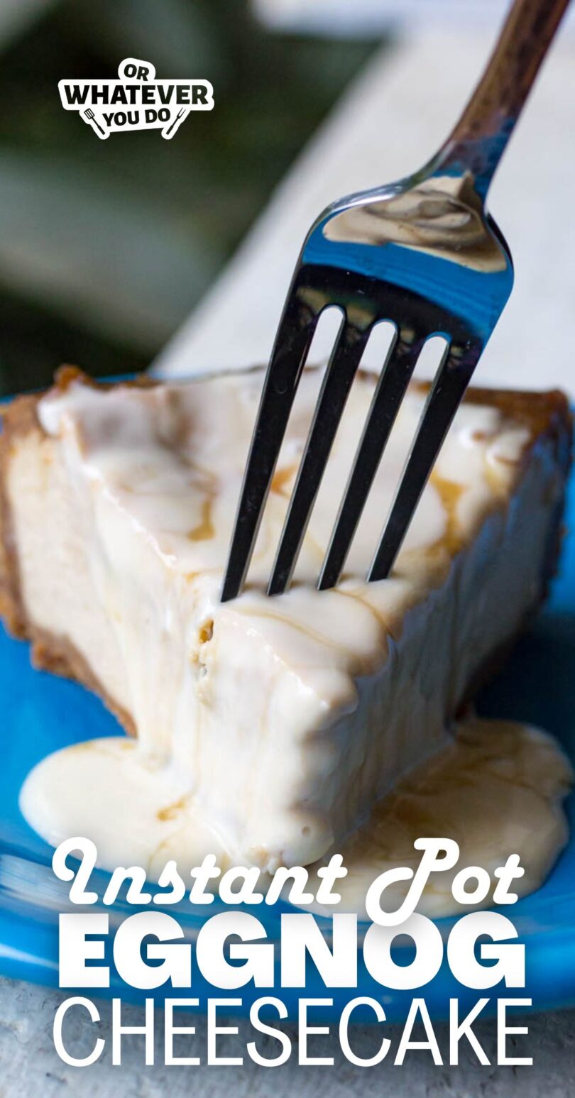 Instant Pot Eggnog Cheesecake