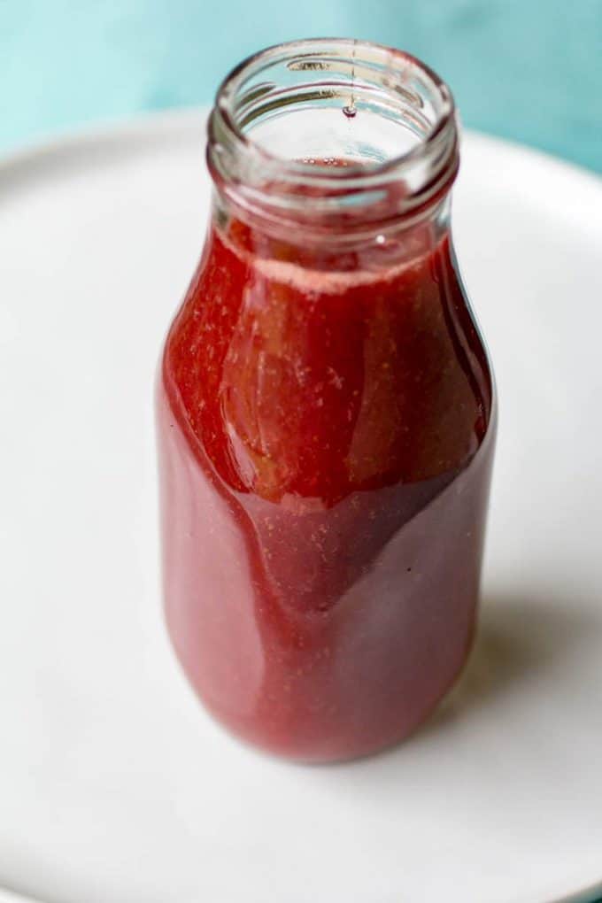 Instant Pot Strawberry Sauce | Easy, homemade fruit sauce recipe.