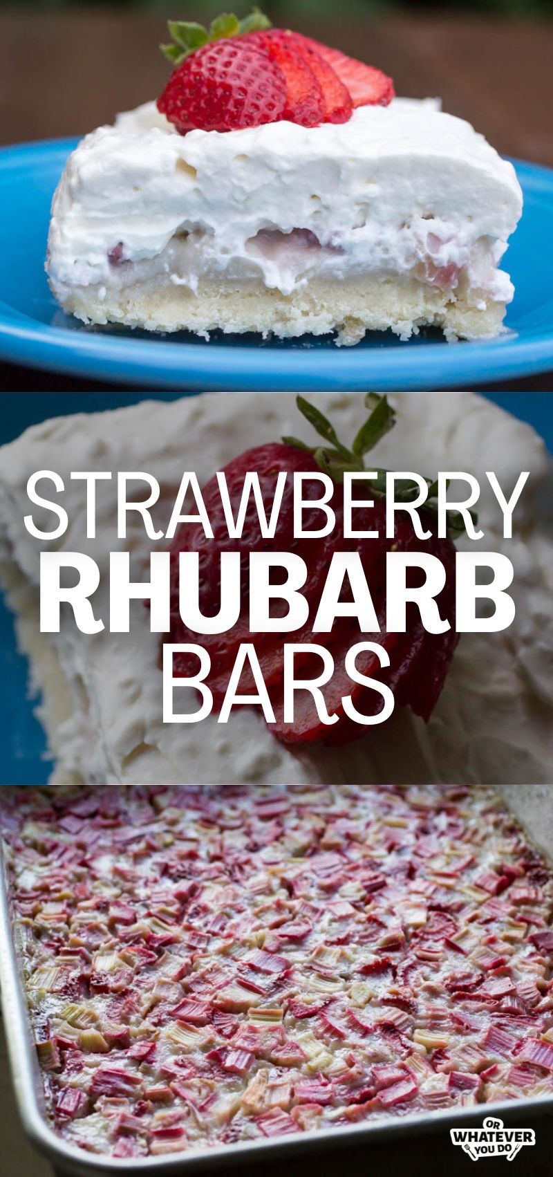 Strawberry Rhubarb Bars