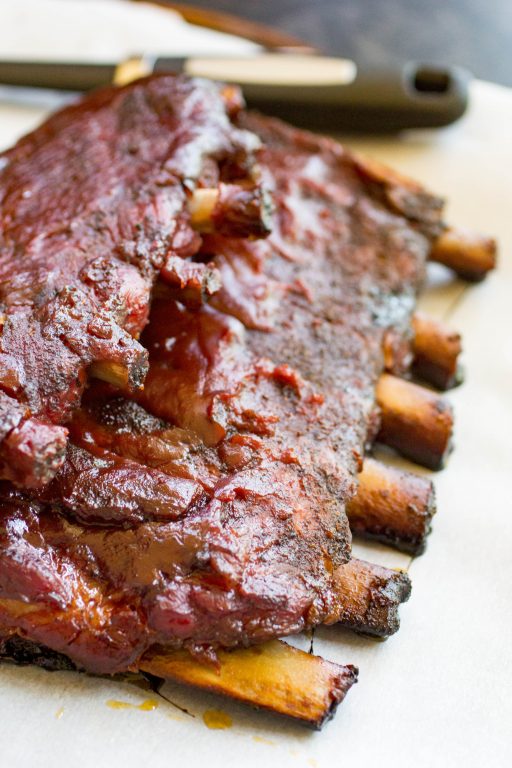 Traeger Smoked Pork Ribs - 5-4-1 Ribs from Or Whatever You Do