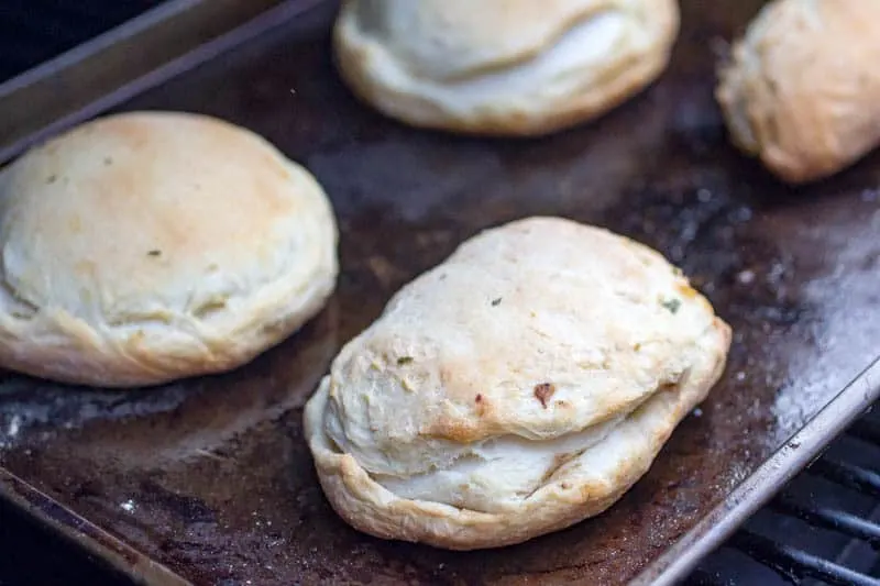 Beef and Mushroom Biscuit Pocket