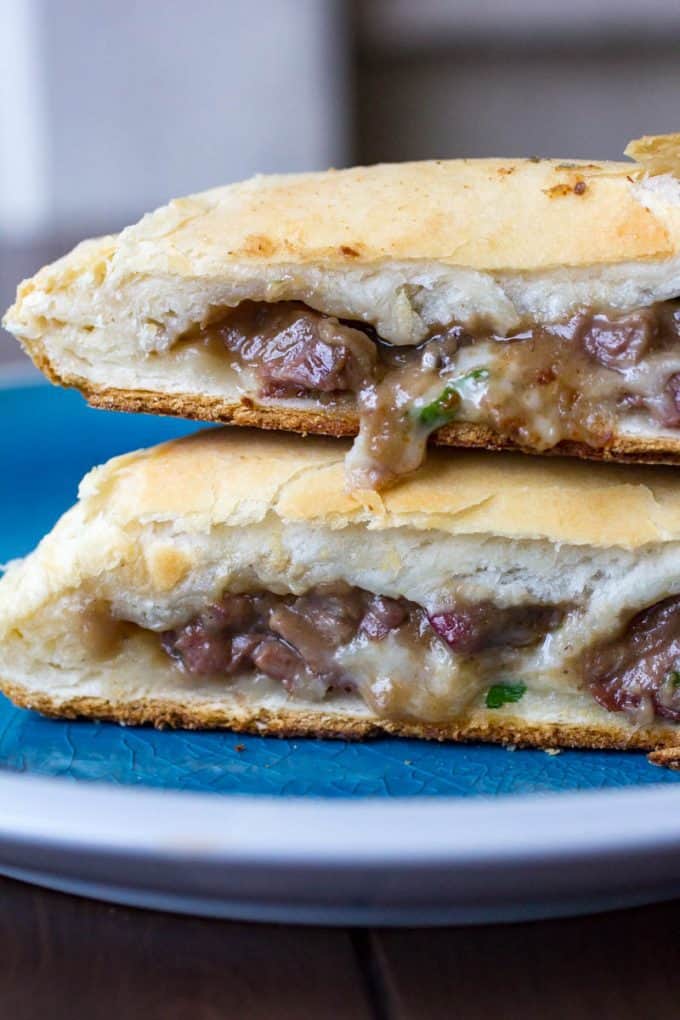 Traeger Beef and Mushroom Biscuit Pockets | Easy dinner with leftovers!