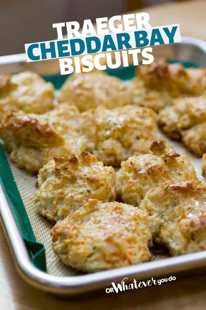 Traeger Grilled Cheddar Bay Biscuits - Easy wood-pellet side dish recipe