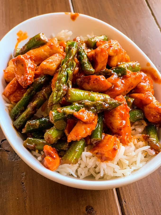 Stir-fry de poulet au gochujang