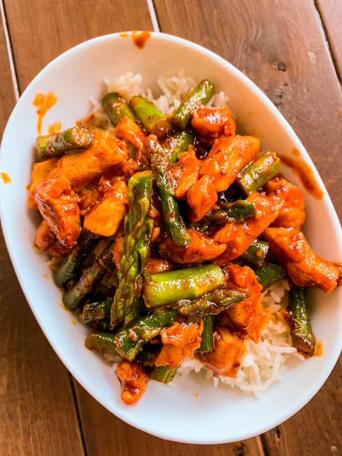 Stir-fry de poulet au Gochujang