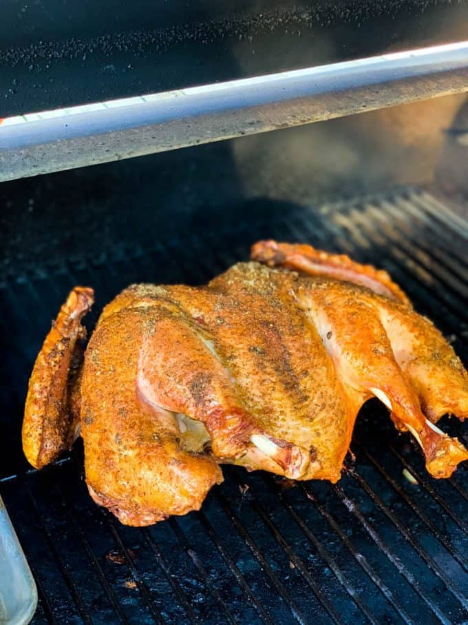 how long to cook spatchcock turkey on a pellet grill