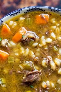 Beef Barley Soup with Prime Rib - Leftover Prime Rib Recipe from OWYD