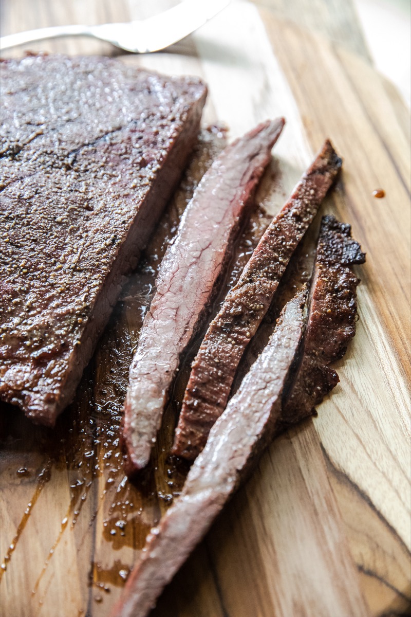 Reverse Seared Flank Steak