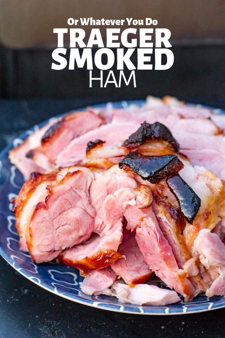 Traeger Smoked Ham - Easy glazed double-smoked ham recipe