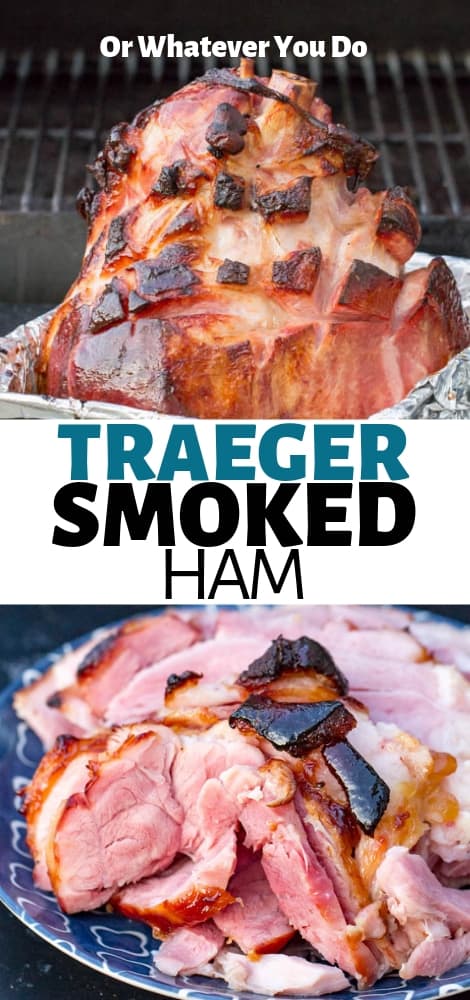 Traeger Smoked Ham | Easy glazed double-smoked ham recipe