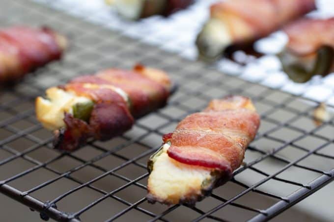 Turkey Bacon-Wrapped Smoked Jalapeño Poppers on the Traeger