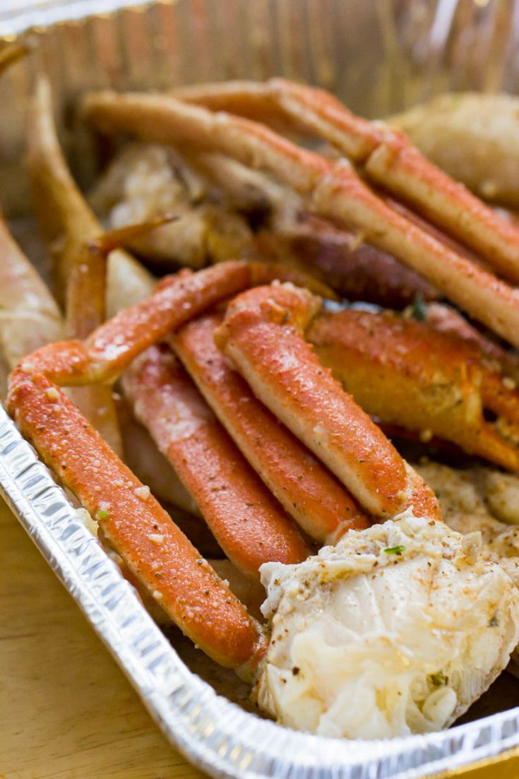 Traeger Grilled Crab Legs - Easy wood-fired crab leg recipe