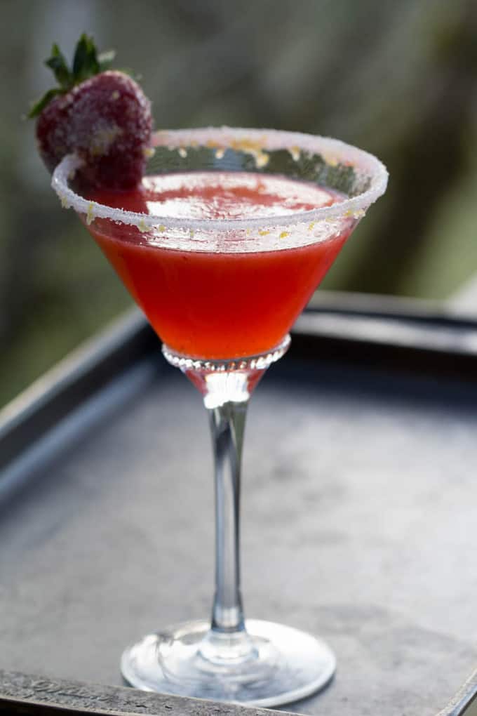 Strawberry Lemon Drop Easy Berry Cocktail Recipe 2616