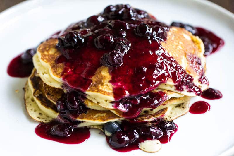Blueberry Pancakes - Homemade Blueberry Buttermilk Pancakes