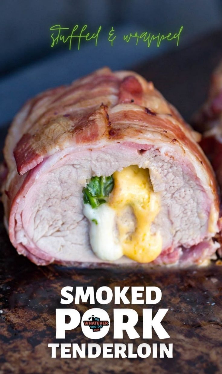 Traeger Smoked Stuffed Pork Tenderloin | Easy bacon ...