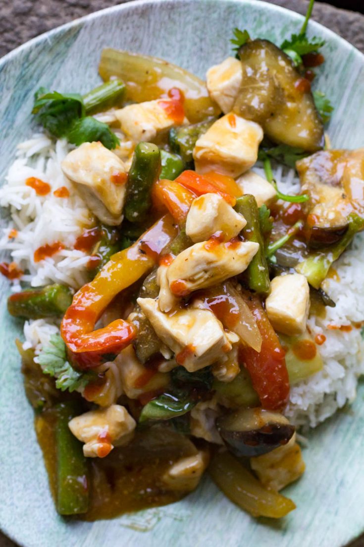 Chicken And Eggplant Stir Fry Easy Dinner Recipe 4123