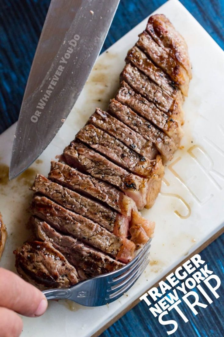Traeger Grilled New York Strip - Pellet Grill Steak Recipe