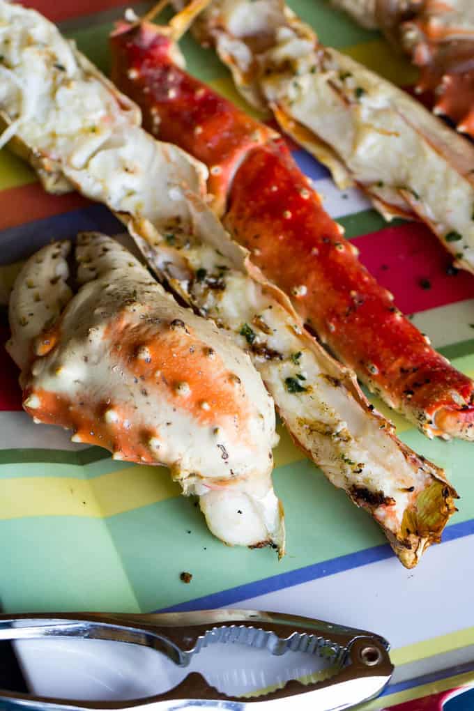 Traeger Grilled King Crab Legs - Smoked Pellet Grill King Crab Recipe