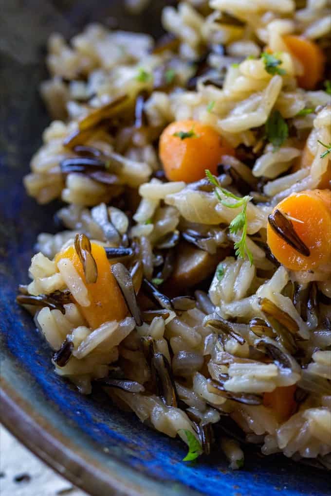 Wild Rice Pilaf - Easy homemade side dish recipe from OWYD