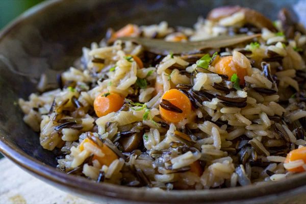 Wild Rice Pilaf - Easy homemade side dish recipe from OWYD