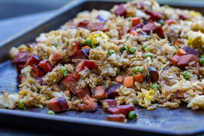 Blackstone Fried Rice Recipes Or Whatever You Do   Camp Chef Griddle Pork Fried Rice 7 680x453 