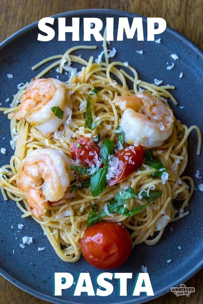 Shrimp Pasta with Tomatoes and Basil - Easy weeknight dinner recipe