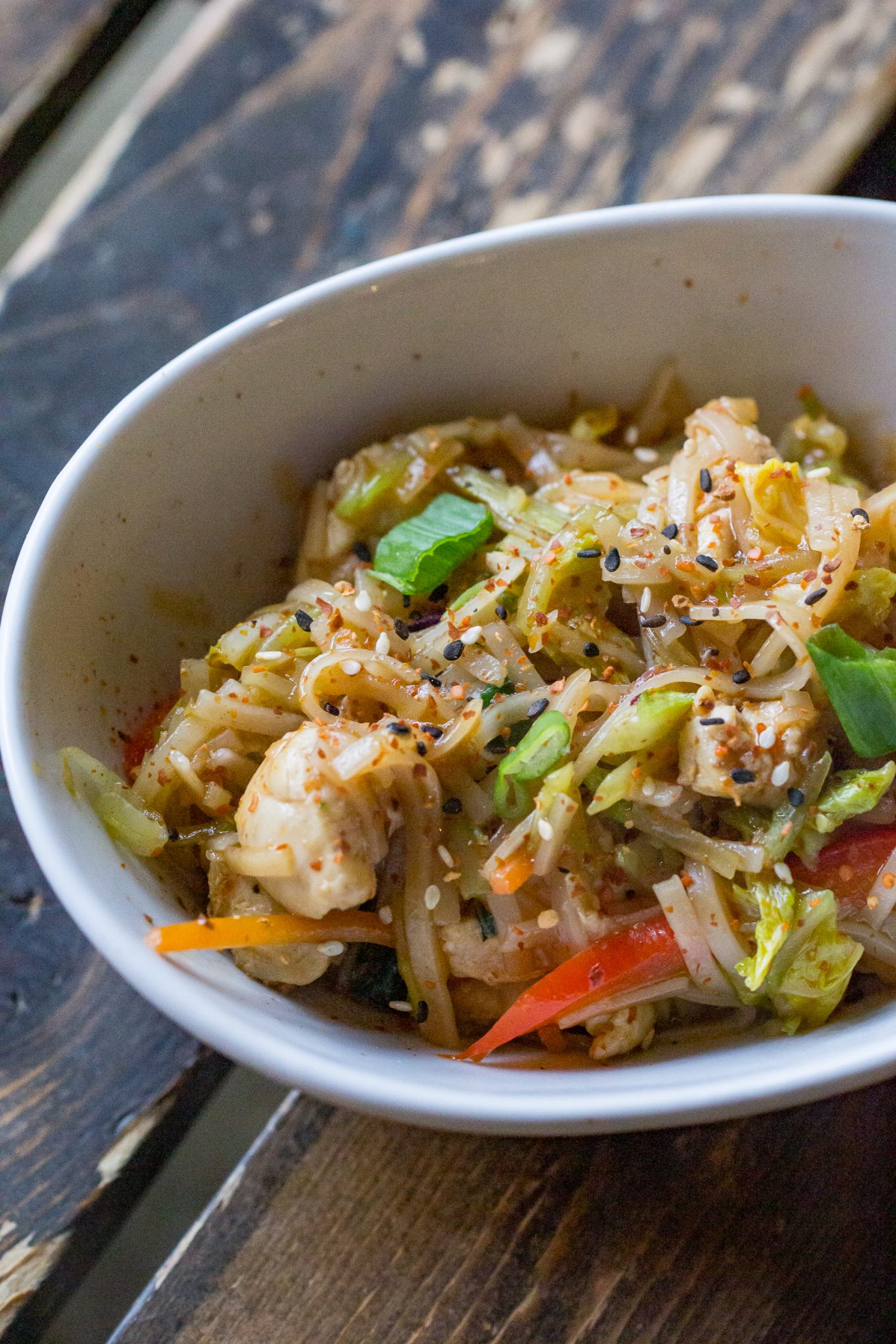 Chicken and Rice Noodles - Easy dinner recipe from Or Whatever You Do!