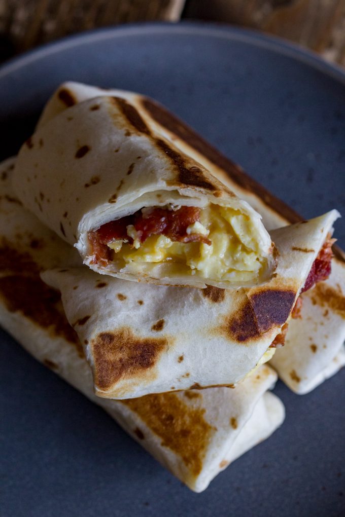 Bacon and Egg Breakfast Wrap