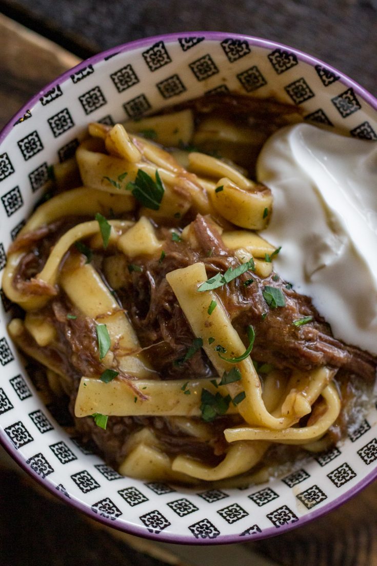 Chuck Roast Stroganoff - Beef Stroganoff With Red Wine