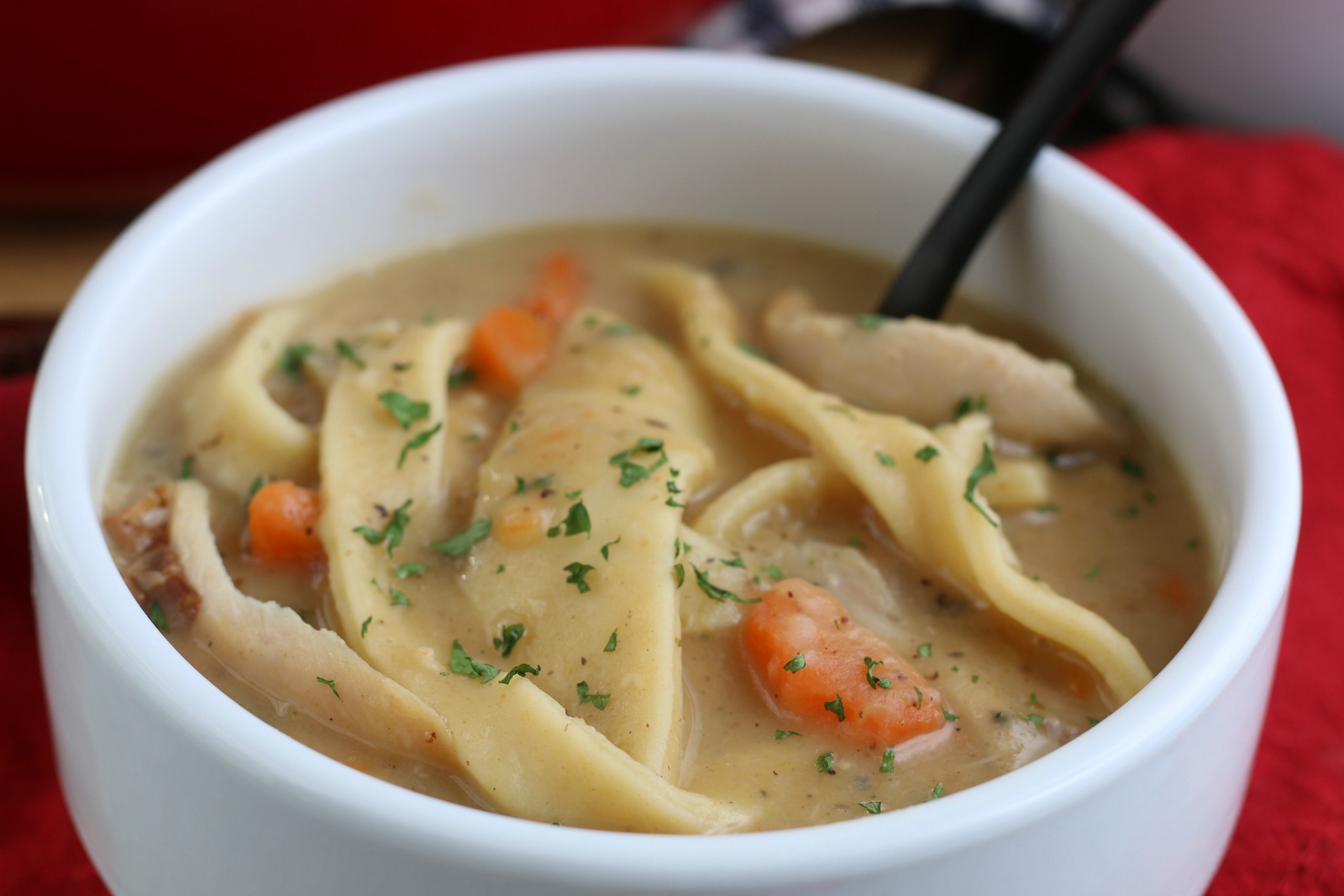 Chicken Egg Noodle Soup - Cook2eatwell