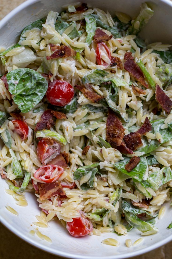 BLT Pasta Salad - Bacon, Lettuce, And Tomato Heaven From OWYD!