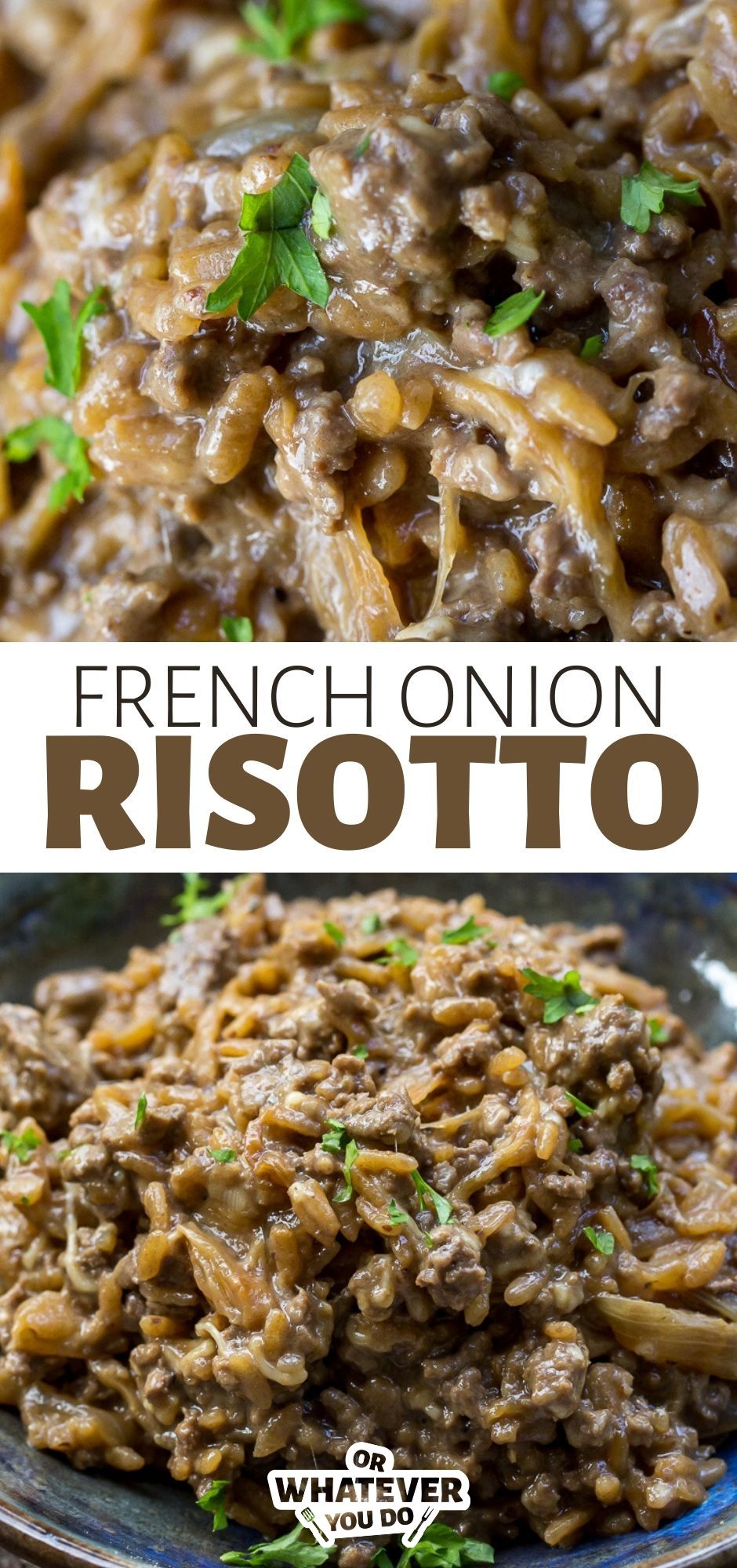 Easy French Onion Risotto | Or Whatever You Do