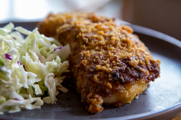 Air Fryer Parmesan Crusted Halibut | Or Whatever You Do